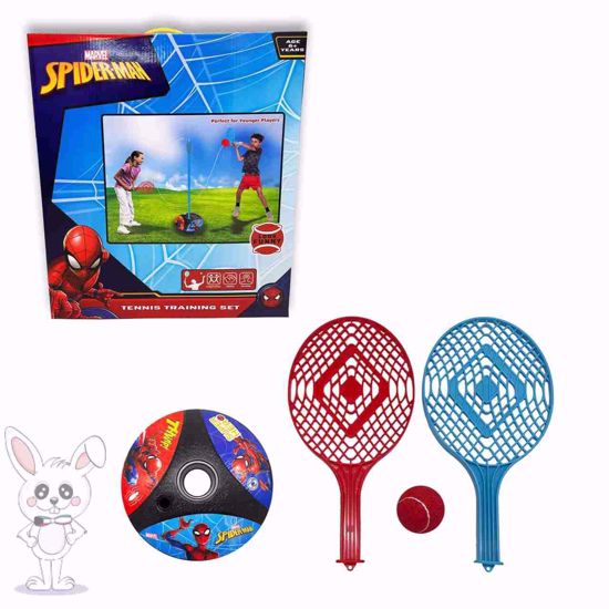 Picture of Spiderman themed table tennis set
