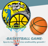 Picture of 2 in 1 Indoor Outdoor Sports Hoop Toss Game Mini Basketball Game Set Toy for Kids