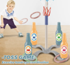 Picture of 2 in 1 Indoor Outdoor Sports Hoop Toss Game Mini Basketball Game Set Toy for Kids