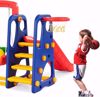 Picture of Toddler Slide Set, 3 in 1 Slide Set with Basketball Hoop, Simple Climbing Ladders, Indoor Backyard for Kids (Size: A)