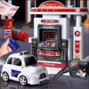 Picture of 1Set Children's Universal Sound Light Car Plastic Spray Car Electric Gas Station Simulation Toy