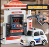 Picture of 1Set Children's Universal Sound Light Car Plastic Spray Car Electric Gas Station Simulation Toy