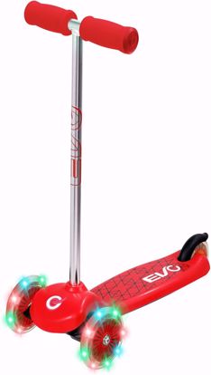 Picture of #evo scooter for children from Light Up Move in Groove | Three wheel scooter | Tiltable and swivel with illuminated wheels Push scooter for children aged two years and above
