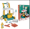 Picture of % Jinming Kids School Cleaning Tool Set Cart Play Home Toy Set Cleaning Tools for Kids Toys
