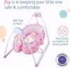 Picture of Luvlap Delight Electric Baby Swing Cradle, Automatic Bay Swing Cradle with Mosquito net, European Standard Certified, Remote Control, Toy Bar and Music,...