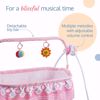 Picture of Luvlap Delight Electric Baby Swing Cradle, Automatic Bay Swing Cradle with Mosquito net, European Standard Certified, Remote Control, Toy Bar and Music,...