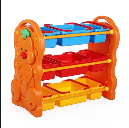 Picture of Plastic Kids Toys Storage Cabinets Bookshelf Furniture Combination