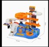 Picture of Car Garage Playset Vehicles Building Blocks Parking Lot and Race Tracks for Boys 6 Random Cars Durable Garage Playset for Boys Car Parking Lot Toy