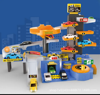 Picture of Car Garage Playset Vehicles Building Blocks Parking Lot and Race Tracks for Boys 6 Random Cars Durable Garage Playset for Boys Car Parking Lot Toy
