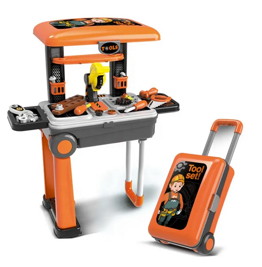 صورة /// ألعاب الأطفال, أداة الأطفال 2 في 1 ، مجموعة ألعاب الأمتعة ، ألعاب التظاهر ، حقيبة أداة اللعب