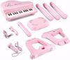 Picture of -/Yupant Kids Piano Toy Pink Piano for Girls Birthday Gift 2 3 4 5 Years Old Children 2 3 4 5 Years Old Multifunctional Piano Toy 31 Keys