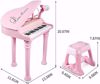 Picture of -/Yupant Kids Piano Toy Pink Piano for Girls Birthday Gift 2 3 4 5 Years Old Children 2 3 4 5 Years Old Multifunctional Piano Toy 31 Keys