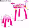 Picture of -/Maxmas Kids Piano and Drum Set, 24 Keys Electric Keyboard Drum Set with 2 Drum Sticks, LED Lights, Headphone, Microphone, MP3, Recording, Stool, Set of...