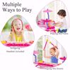 Picture of -/Maxmas Kids Piano and Drum Set, 24 Keys Electric Keyboard Drum Set with 2 Drum Sticks, LED Lights, Headphone, Microphone, MP3, Recording, Stool, Set of...