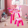 Picture of -/Maxmas Kids Piano and Drum Set, 24 Keys Electric Keyboard Drum Set with 2 Drum Sticks, LED Lights, Headphone, Microphone, MP3, Recording, Stool, Set of...