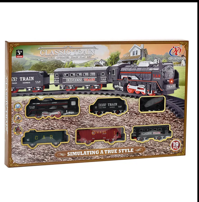 Picture of 7/ New DIY Electric Trains, Urban Smoke Rail Simulation Scene, Mini Railway Train Toys