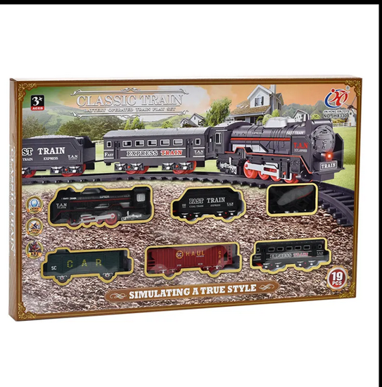 Picture of 7/ New DIY Electric Trains, Urban Smoke Rail Simulation Scene, Mini Railway Train Toys
