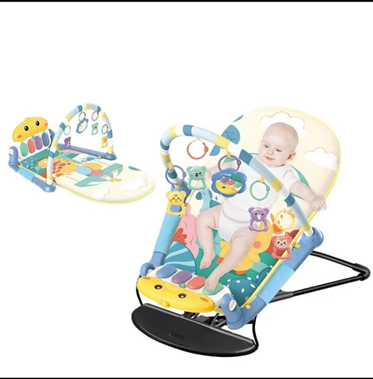 Picture of 7/2 in 1 Multifunctional Rocking Chair Baby Toy Auxiliary Piano Mat Baby Play