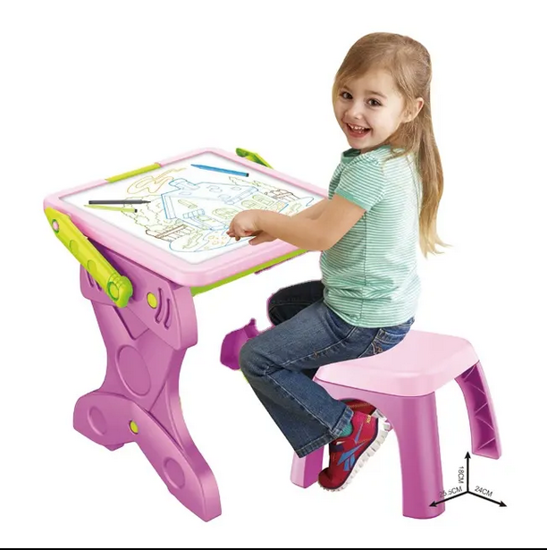Picture of 21/ New Arrival Wholesale Kids Plastic Painting Table Easel HC401350