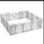 Picture of 25/Wholesale custom eco-friendly baby indoor play pen garden foldable plastic for kids playpen