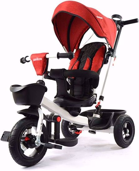 Picture of 32/Children's tricycle with detachable push handle and 3-wheel swivel seat for young children from 6 months to 6 years old (Color: 3)