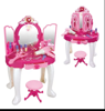 Picture of 51/ Princess Vanity Table, Princess Vanity Table at Discount Prices with Chair, Infrared Dressing Table Toys to Open the Door
