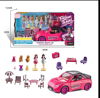 Picture of 114/ Girls' Home Playset, Racing Car with Sound and Light, Doll and Travel Toy
