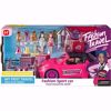 Picture of 114/ Girls' Home Playset, Racing Car with Sound and Light, Doll and Travel Toy