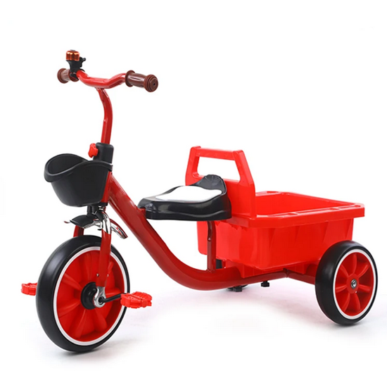 Picture of 123/ China Manufacturer Factory Price Baby Tricycle 3 Wheel Toddler Kids Trike Bucket Unique Design Safety Music Priority Plastic