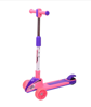 Picture of 202/Kick Scooter with Music and Light in the Shape of a Car, Pink, Multi-Colored, Number of Wheels: 3