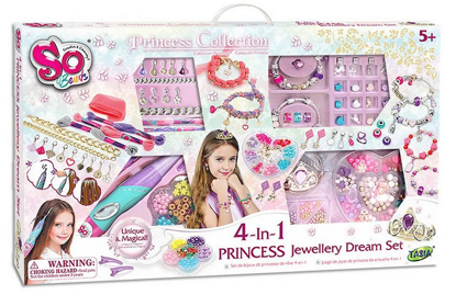 صورة 207/مجموعة مجوهرات الأميرة 4 في 1 (DIY) من الخرز والحرف اليدوية