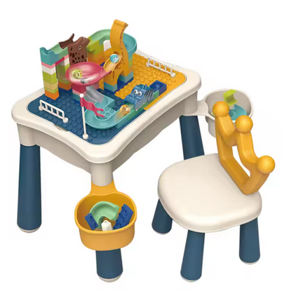 Picture of 215/ Best-selling multi-functional educational building block table with chair