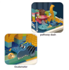 Picture of 215/ Best-selling multi-functional educational building block table with chair
