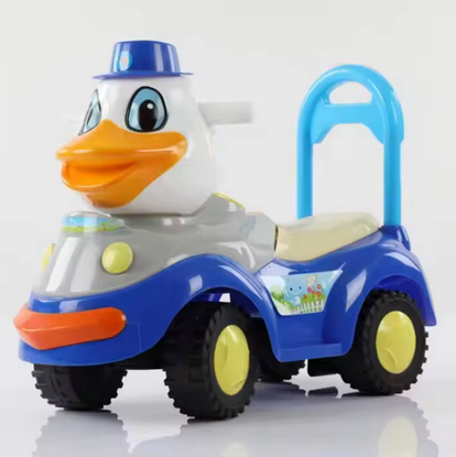 Picture of 216/ Best Selling ABS Plastic Swing Car Toy for Kids Cute Cartoon Design New Condition Twisted Driving Wheel Sliding Car
