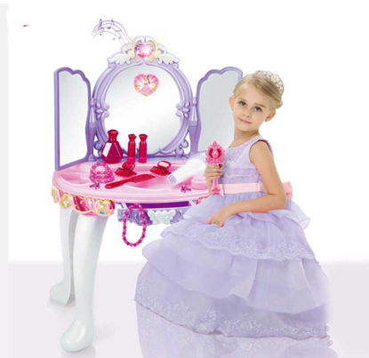 Picture of 230/ Girls Fashion Play Princess Plastic RC Kids Dressing Table