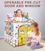 Picture of OAOEYE Kids 3D Cardboard Doodle Playhouse, Cardboard Playhouse and Craft Activity for Kids, for Coloring and Pretended Play, DIY Educational Craft Activity...
