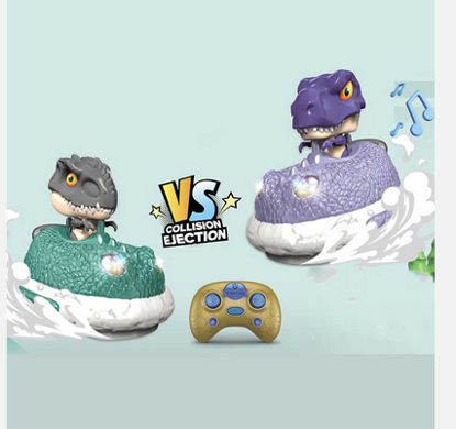 Picture of 253/ DWI 2 Pack Remote Control Bumper Car Battle Game Set Dinosaur Toys for Kids Christmas Gifts Toys for