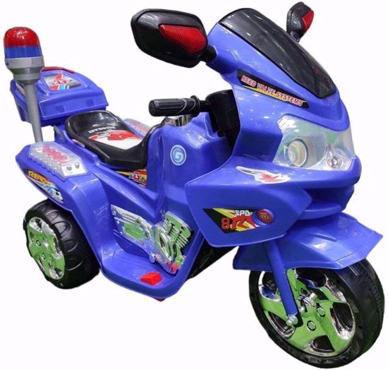 Picture of 279/Small Police Motorcycle Ride on for Kids - Blue