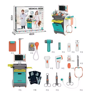 صورة 281/عرض خاص معدات الفحص البدني ECG ، مجموعة لعبة عربة الطبيب ، مهنة طبية ، تعليم الطبيب للأطفال