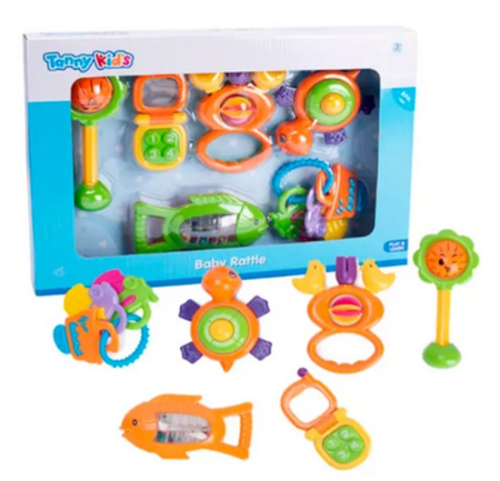 صورة 285/تاني - مجموعة عضاضة خشخيشة - 6 قطع