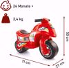 صورة 299/ دولو دراجتي الأولى - دراجة توازن للأطفال ركوب بالبطارية باللون الأحمر - (ROAT95)