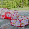 Picture of 309/Ditchoy Children's Play Tent with Tunnel and Ball Pitcher with Zippered Storage Bag, Children's Play Tent for Indoor and Outdoor Play (Red)