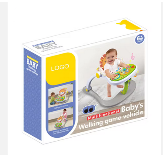 Picture of 344/ Chengji Multifunctional Baby Walker, Sit-to-Stand Walking Learning Set, Cute Lion Musical Baby Walker 4 in 1 with Wheels and Seat