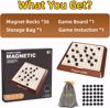 صورة 355/لعبة شطرنج مغناطيسية، العاب مغناطيسية للبالغين والاطفال مع لوح تخزين، لعبة لوحية مغناطيسية لليلة الالعاب العائلية