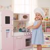 صورة 416/مجموعة مطبخ لعب عتيقة اللون من ليومارك للأطفال - 103 × 97.5 × 31 سم، لعبة تعليمية خشبية للأطفال مع ملحقات.