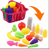 Picture of 447/ Children's Role Play Set Round Table Supermarket Game with Shopping Cart