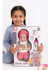 Picture of  LETLONY Lovely Baby ‘Dress & Play’ Nurturing Doll – Open-Eyes Edition with Pink Fuzzy Bear Outfit, Hat, and Feeding Bottle