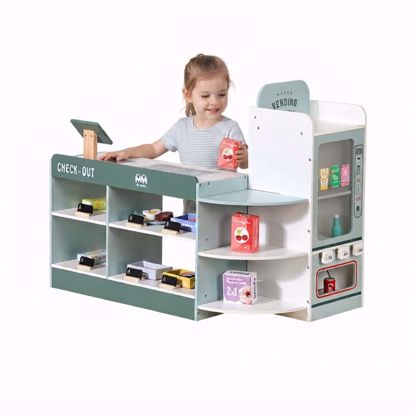 Picture of  Superset with Register Interactive Play Grocery Store Child-Friendly Toy Checkout Counter for Kids, Young Children, Playroom, Classroom 