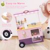 Picture of  HONEY JOY Kids Ice Cream Cart & Shop, Wooden Grocery Store w/Play Food, Vending Machine, Ice Cream Maker, Screen, Dessert Display Stand, Truck - Gift for Boys & Girls (Pink) 