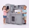 Picture of  GALACTICA Wooden Pretend Play Kitchen with Utensil Toys for Kids Boys Girls Children's Cooking Role Play Set Game Gift WW-PK-04 Grey 